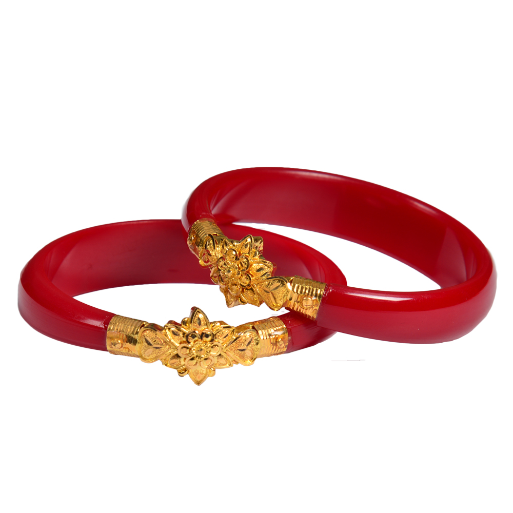 Buy Tanvi J Plastic Gold Plated Single Bracelet Pola For Women (2.4) at  Amazon.in